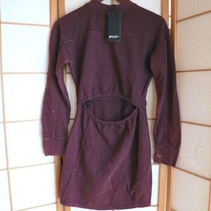 NWT Nasty Gal cut out sweat dress